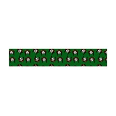 Retro Girl Daisy Chain Pattern Green Flano Scarf (mini) by snowwhitegirl