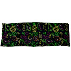 Neon Fruit Seamless Pattern Body Pillow Case Dakimakura (two Sides) by Vaneshart