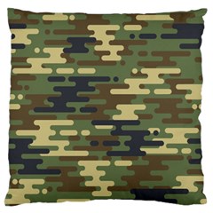 Curve Shape Seamless Camouflage Pattern Standard Flano Cushion Case (two Sides) by Vaneshart