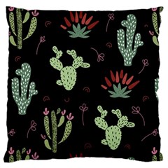 Cartoon African Cactus Seamless Pattern Standard Flano Cushion Case (one Side) by Vaneshart