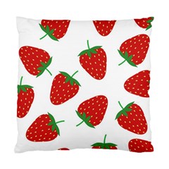 Seamless Pattern Fresh Strawberry Standard Cushion Case (two Sides) by Vaneshart