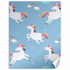 Unicorn Seamless Pattern Background Vector (2) Canvas 18  X 24  by Sobalvarro