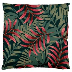 Trending Abstract Seamless Pattern With Colorful Tropical Leaves Plants Green Standard Flano Cushion Case (one Side) by Vaneshart