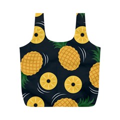 Seamless Pattern Pineapple Pattern Full Print Recycle Bag (m) by Vaneshart