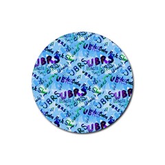 Ubrs Rubber Round Coaster (4 Pack)  by Rokinart