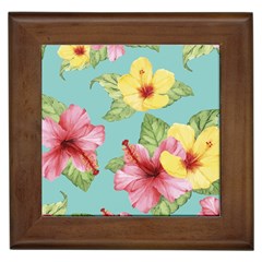 Hibiscus Framed Tile by Sobalvarro