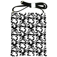 Ghosts Shoulder Sling Bag by bloomingvinedesign