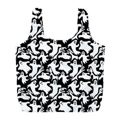 Ghosts Full Print Recycle Bag (l) by bloomingvinedesign