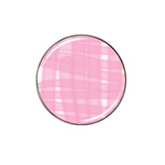 Pink Ribbon Hat Clip Ball Marker by snowwhitegirl