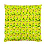 Carnation Pattern Yellow Standard Cushion Case (Two Sides) Back