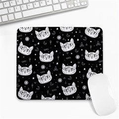 Gothic Cat Large Mousepads by Valentinaart