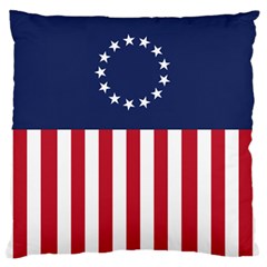 Betsy Ross Flag Usa America United States 1777 Thirteen Colonies Vertical Large Flano Cushion Case (one Side) by snek