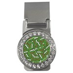 Pepe the Frog Face pattern Green Kekistan meme Money Clips (CZ)  Front