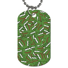 Pepe The Frog Face Pattern Green Kekistan Meme Dog Tag (one Side) by snek