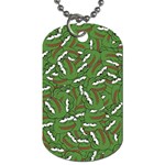 Pepe the Frog Face pattern Green Kekistan meme Dog Tag (Two Sides) Front