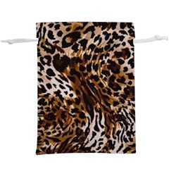 Cheetah By Traci K  Lightweight Drawstring Pouch (xl) by tracikcollection