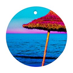 Pop Art Beach Umbrella  Ornament (round) by essentialimage