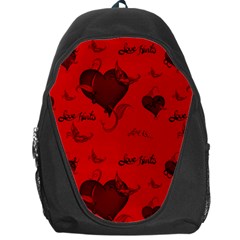 Wonderful Pattern Of Hearts Backpack Bag by FantasyWorld7