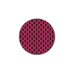 Red Black Abstract Pattern Golf Ball Marker (10 Pack) by BrightVibesDesign