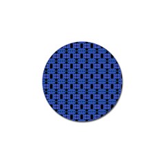 Blue Black Abstract Pattern Golf Ball Marker (10 Pack) by BrightVibesDesign