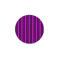 Circles Lines Black Pink Golf Ball Marker (10 Pack) by BrightVibesDesign