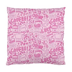 Coffee Pink Standard Cushion Case (two Sides) by Amoreluxe