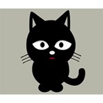 Cat Pet Cute Black Animal Deluxe Canvas 14  x 11  (Stretched) 14  x 11  x 1.5  Stretched Canvas