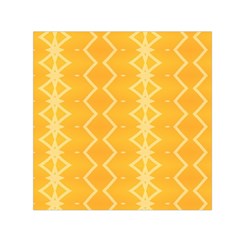 Pattern Yellow Small Satin Scarf (square) by HermanTelo