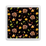 Thanksgiving Turkey pattern Memory Card Reader (Square) Front