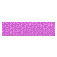 Background Polka Pink Satin Scarf (oblong) by HermanTelo