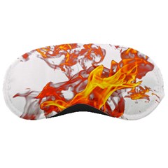 Can Walk On Volcano Fire, White Background Sleeping Mask by picsaspassion