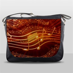 Music Notes Sound Musical Love Messenger Bag by HermanTelo