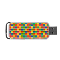 Background Colorful Abstract Portable Usb Flash (one Side) by HermanTelo