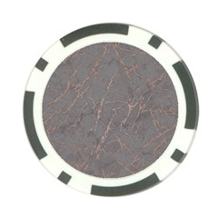 Marble Old Vintage Pinkish Gray With Bronze Veins Intrusions Texture Floor Background Print Luxuous Real Marble Poker Chip Card Guard by genx