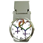 Mrs. and Mrs. Money Clip Watches Front