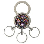 Dia de los muertos 3-Ring Key Chain Front