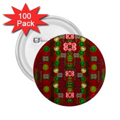 In Time For The Season Of Christmas An Jule 2 25  Buttons (100 Pack)  by pepitasart