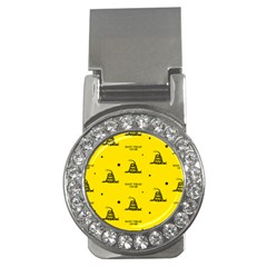 Gadsden Flag Don t Tread On Me Yellow And Black Pattern With American Stars Money Clips (cz)  by snek