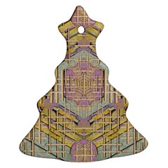 Temple Of Wood With A Touch Of Japan Christmas Tree Ornament (two Sides) by pepitasart