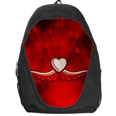 Love, Wonderful Elegant Heart Backpack Bag by FantasyWorld7