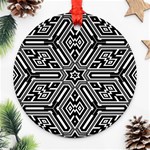 Grid Pattern Backdrop Seamless Design Geometric Patterns Line Ornament (Round) Front