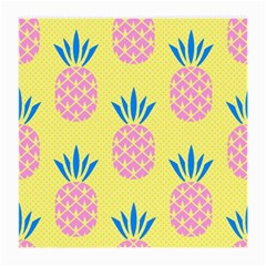 Summer Pineapple Seamless Pattern Medium Glasses Cloth (2 Sides) by Sobalvarro