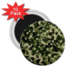 Dark Green Camouflage Army 2 25  Magnets (10 Pack)  by McCallaCoultureArmyShop