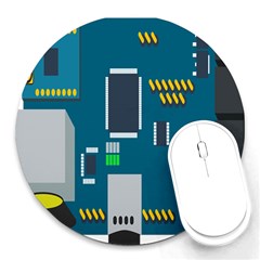 Amphisbaena Two Platform Dtn Node Vector File Round Mousepads by Sapixe