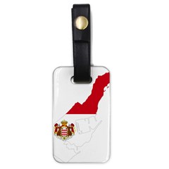 Monaco Country Europe Flag Borders Luggage Tag (one Side) by Sapixe