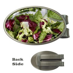 Salad Lettuce Vegetable Money Clips (oval)  by Sapixe