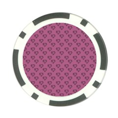 Heart Face Mauve Poker Chip Card Guard (10 Pack) by snowwhitegirl