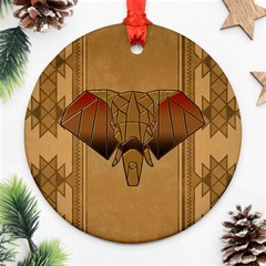 Wonderful Elephant Ornament (round) by FantasyWorld7