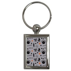 Slam Dunk Basketball Gray Key Chain (rectangle) by mccallacoulturesports