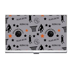 Slam Dunk Basketball Gray Business Card Holder by mccallacoulturesports